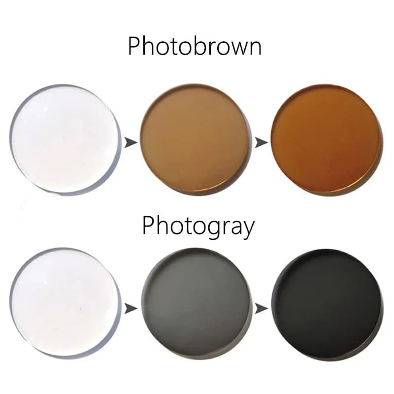 BLMUSA photochromique Anti lumière bleue série hypermétropie myopie lentille 1.56 1.61 1.67 1.74 Pre