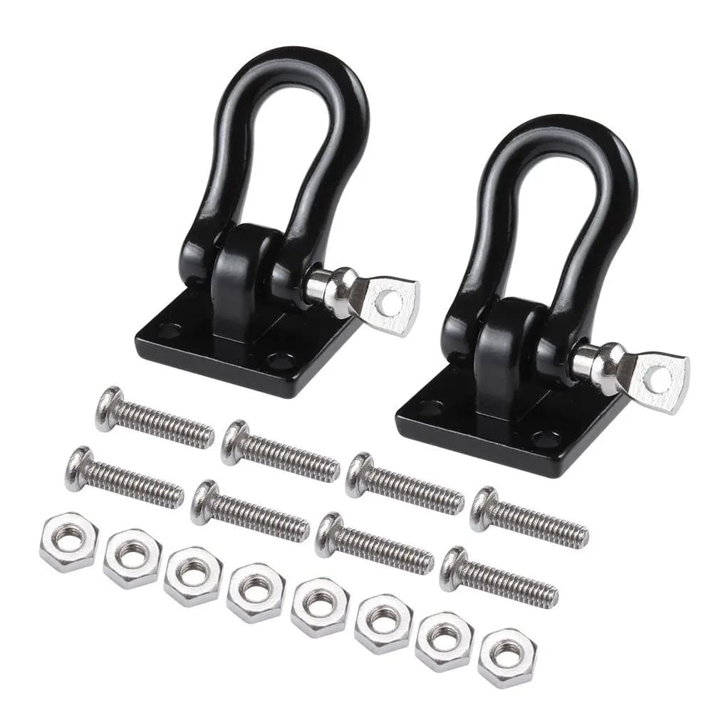 Boucles de remorquage métalliques, crochets de remorquage, manilles de remorquage pour voitures RC C