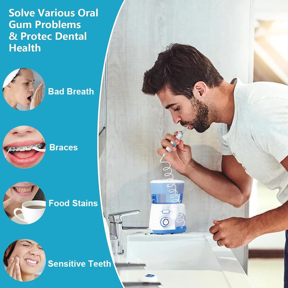 Irrigateur buccal, hydropulseur dentaire électrique à haute pression, Machine à laver la bouche, 800