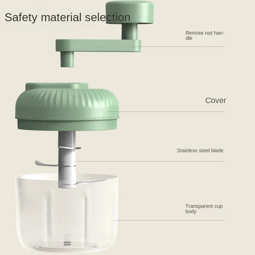 Mini pounder électrique sans fil Gar1995Presse Gar1995Masher Gar1995Extracteur de cuisine Gar1995Mas