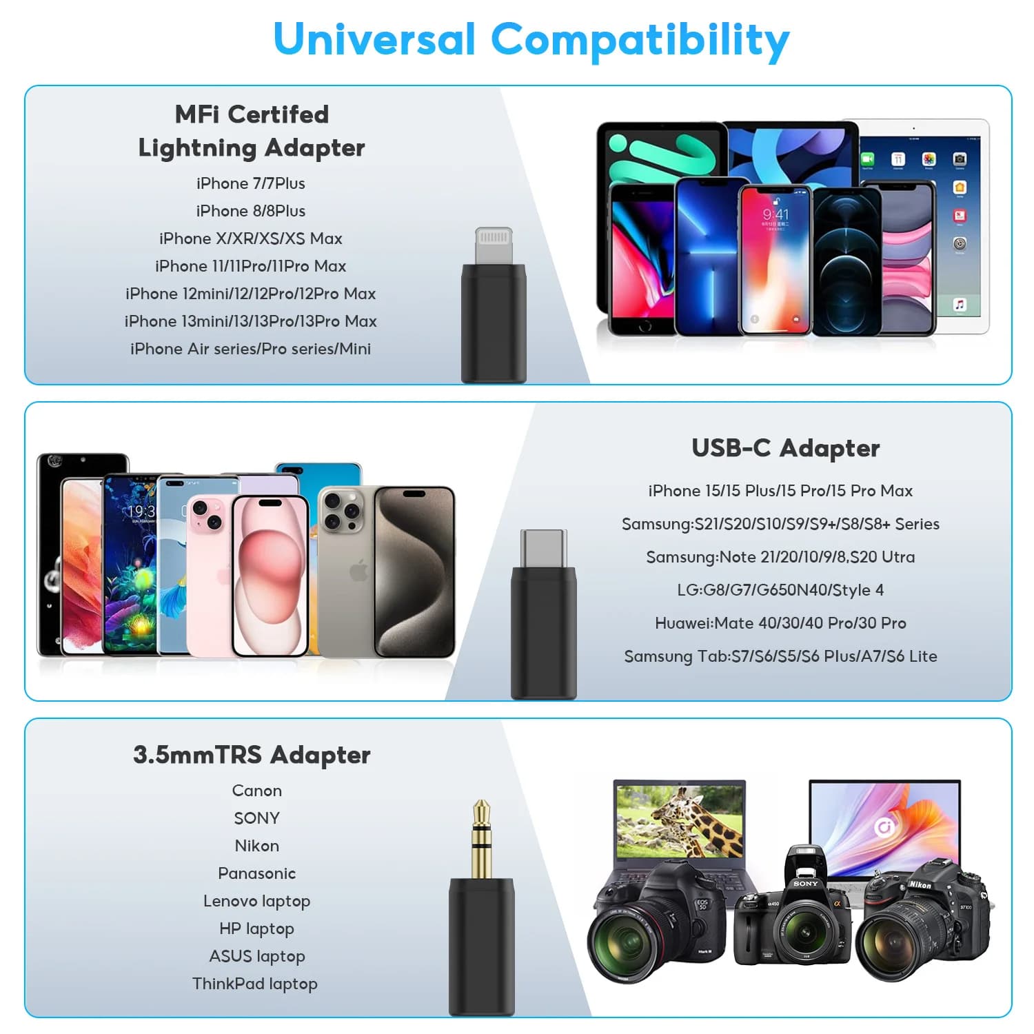 BOYA BOYALINK Un microphone cravate sans fil pour iPhone, Android, PC, ordinateur, appareils photo r