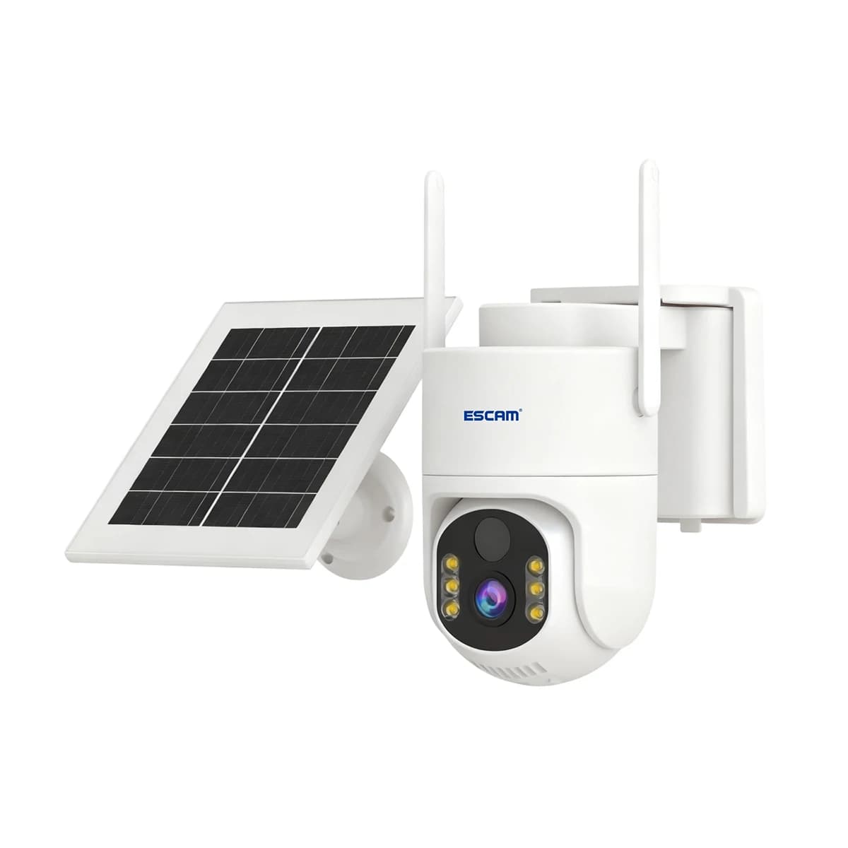 Caméra Dôme IP Solaire ESCAM QFS71 3MP 1296P avec Application Tuya 4G, Vision Nocturne Couleur, Déte