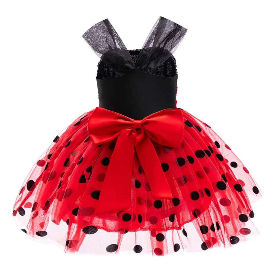 Costume de Cosplay coccinelle pour enfants, tenue d'halloween Marinette, fête fantaisie de noël pour