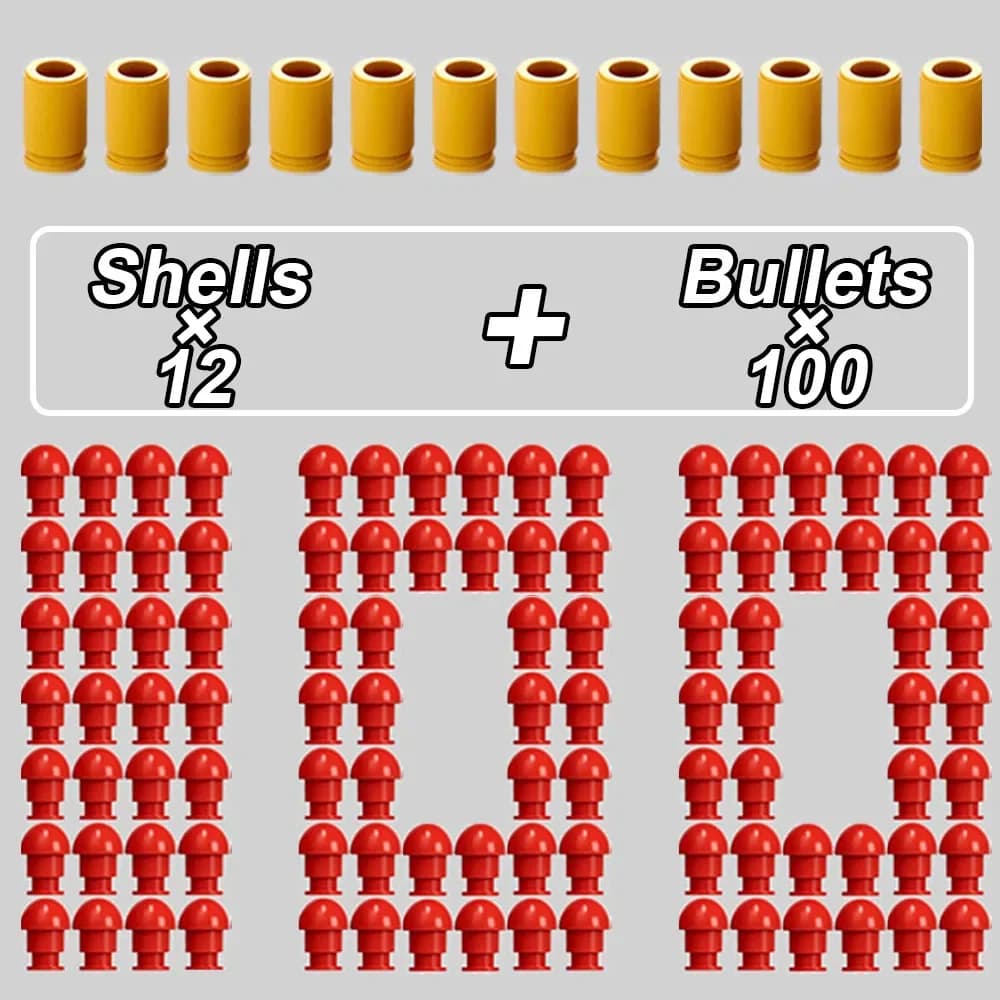 Balles de pistolet jouet à éjection de coquille pour M1911 SIG17 USP, accessoires réutilisables, jeu