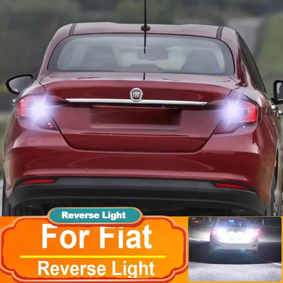 Feu de recul LED T15 W16W, 2 pièces, pour Fiat Punto Evo 500 500c Tipo 2009 2010 2011 2012, pièces d
