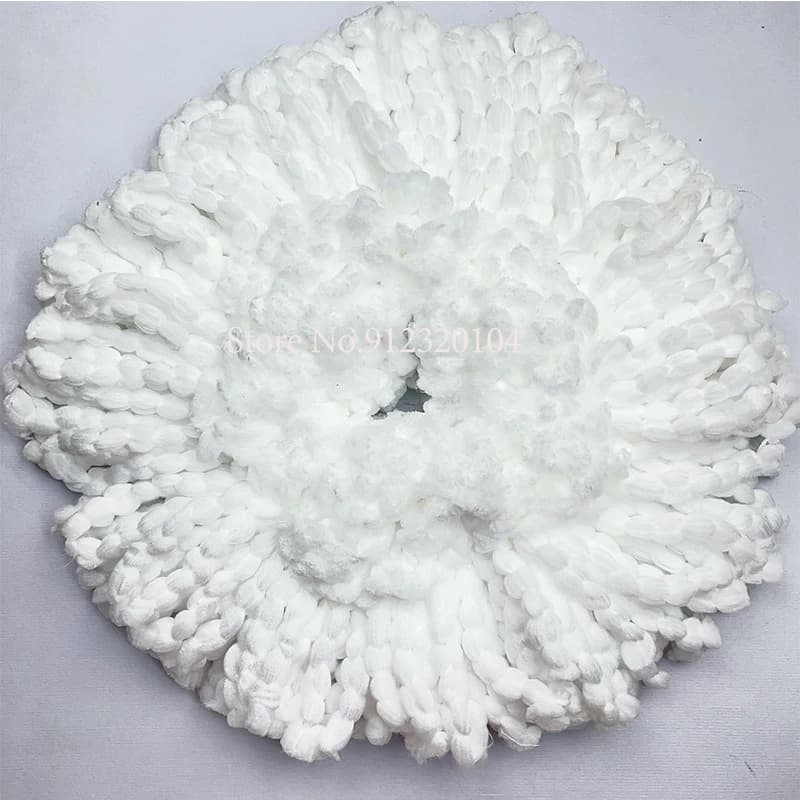 Tête de vadrouille blanche de remplacement en tissu, recharges de vadrouille en microfibre, tête de 