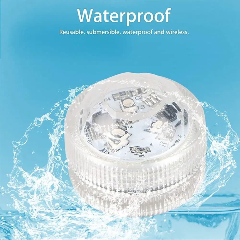 SubSN-Lumières LED RVB étanches, lumière sous-marine pour mariage, chauffe-plat, bain à remous, sécu