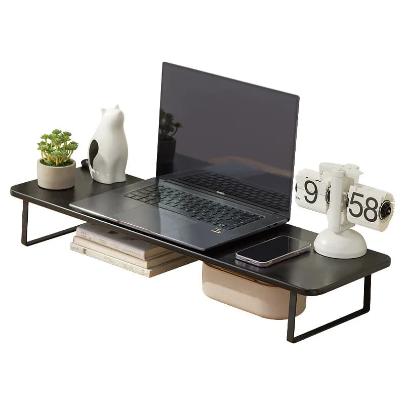Support de rehaussement pour ordinateur de bureau, support de rangement pour bureau, support de base