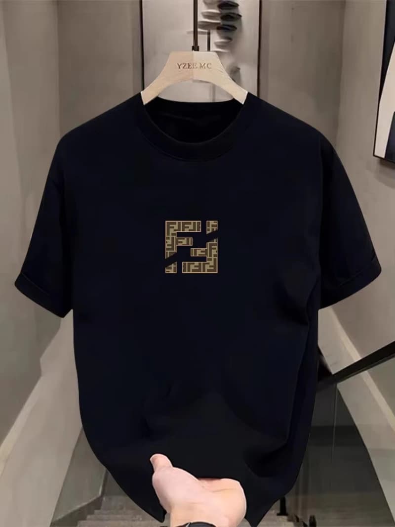 T-shirt à manches courtes col rond en pur coton pour hommes et femmes, motif tendance familial print