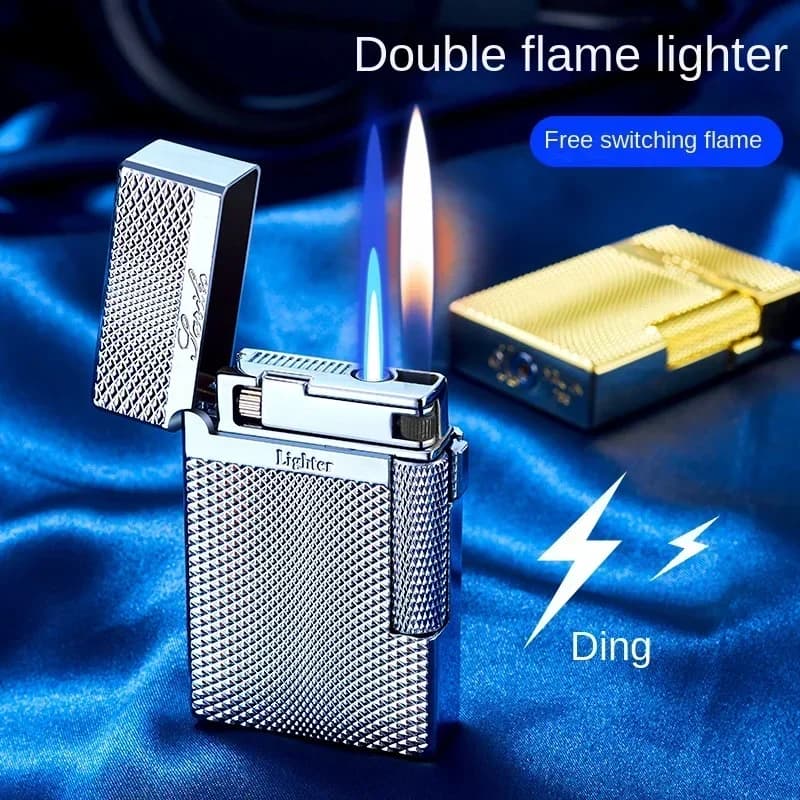 Briquet à gaz en métal coupe-vent, briquet inhabituel, allume-cigare, accessoire pour fumer, Gadgets