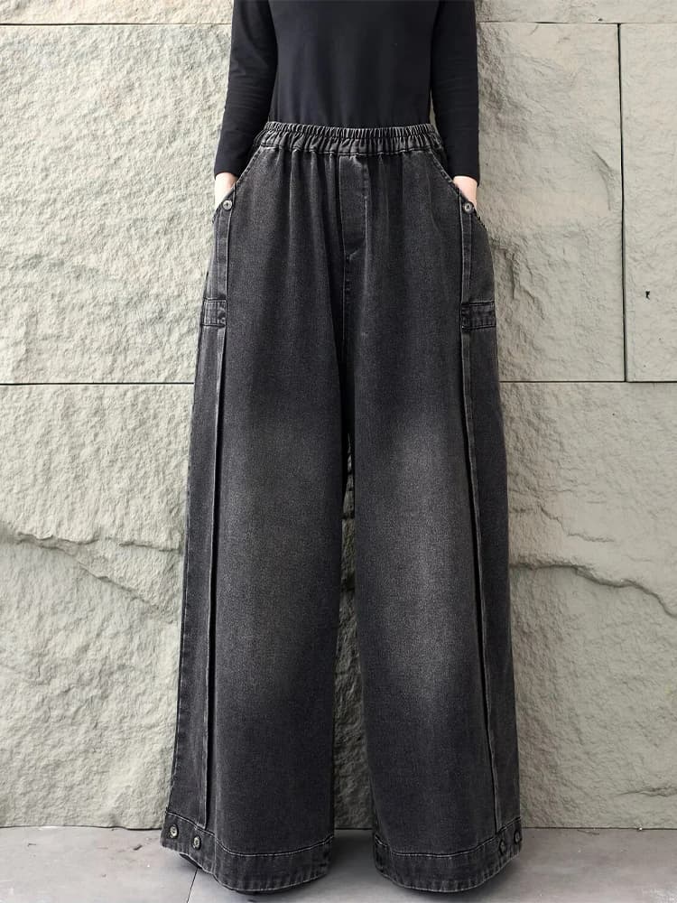 Amax LuluE 2026 printemps mode classique Denim pantalon dames Vintage solide jean décontracté femmes