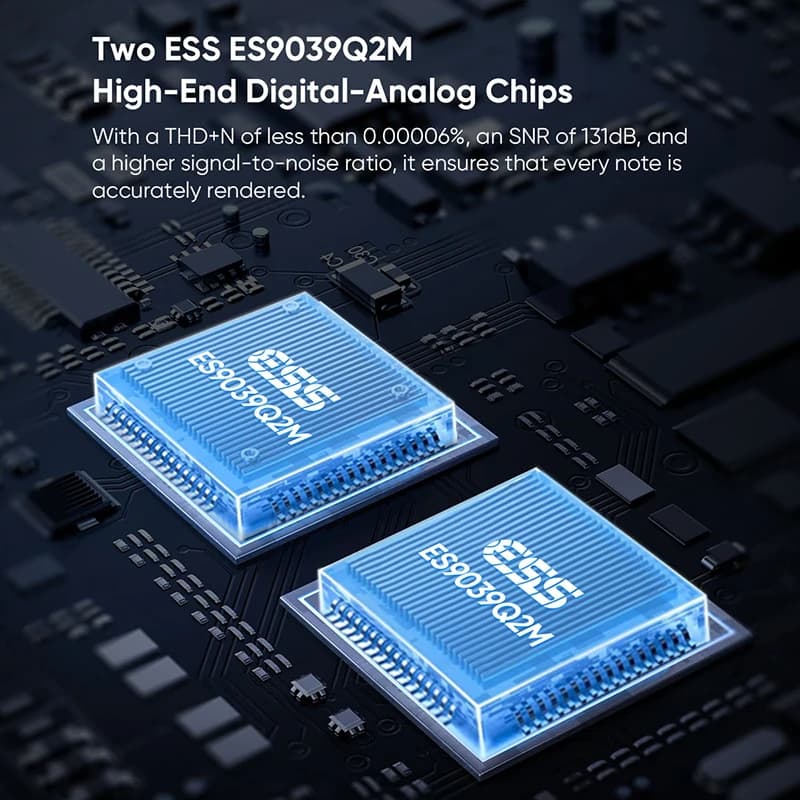 SMSL DO100 Pro, décodeur double DAC MQA haute résolution ES9039Q2M, Bluetooth 5.1 DSD512, OPA1612, H