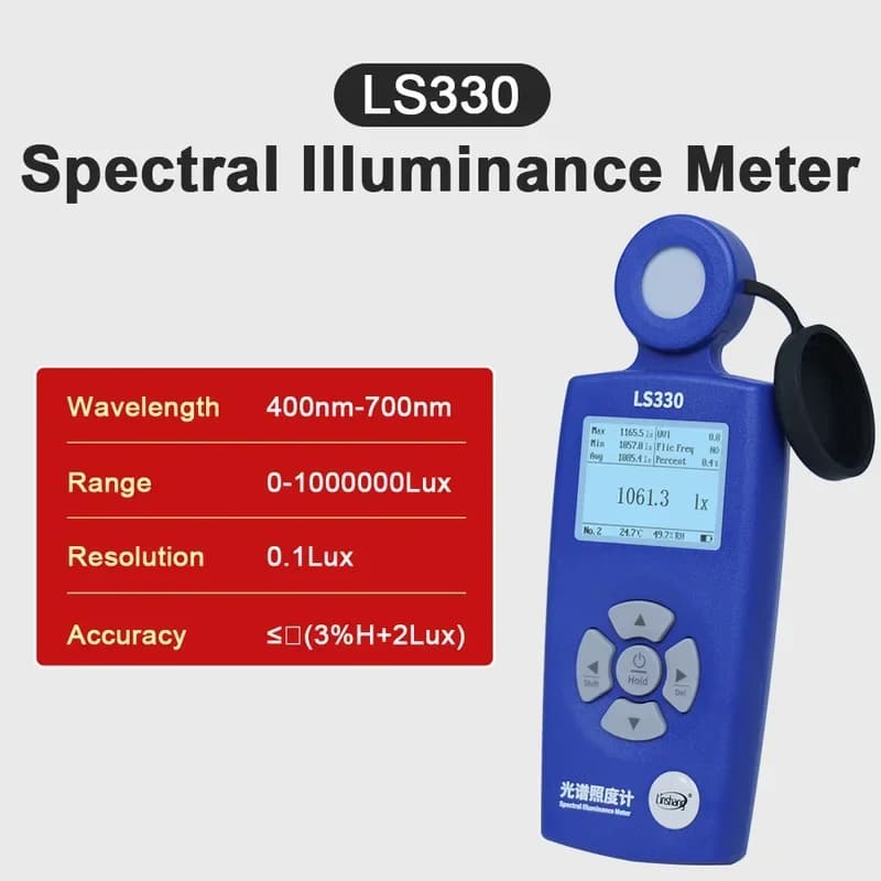 Luxmeter Cct Cri luxomètre compteur de lumière illuminomètre professionnel compteur d'éclairement sp