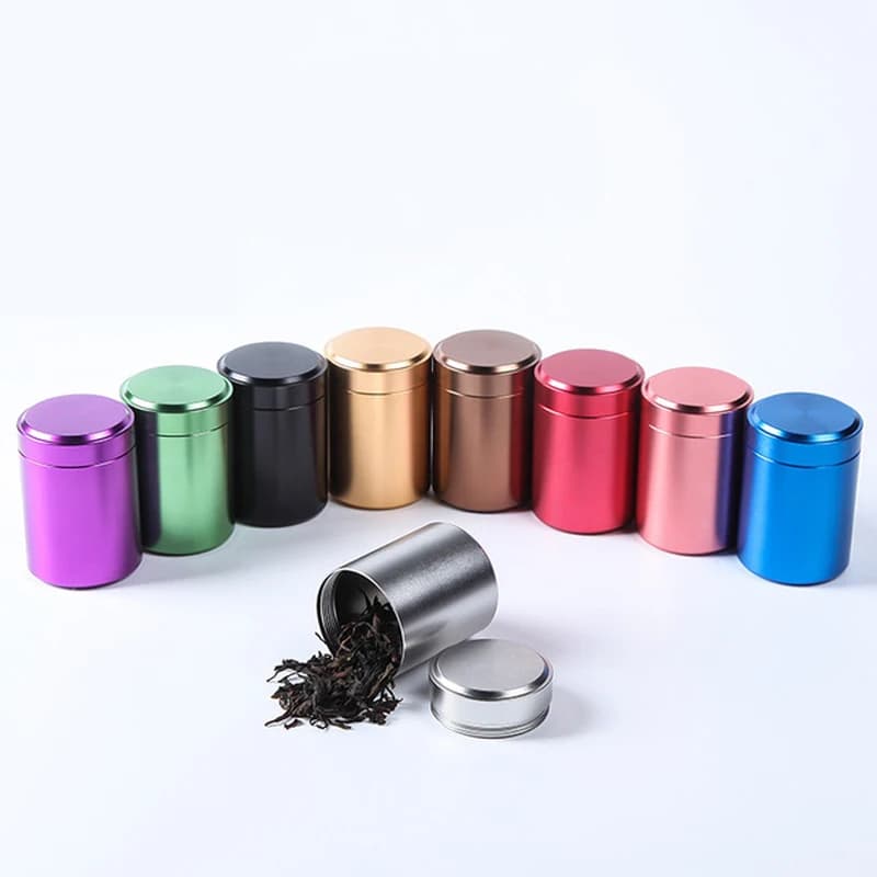 Récipient hermétique en alliage d'aluminium pour document solide, cachette d'herbes, boîte scellée e
