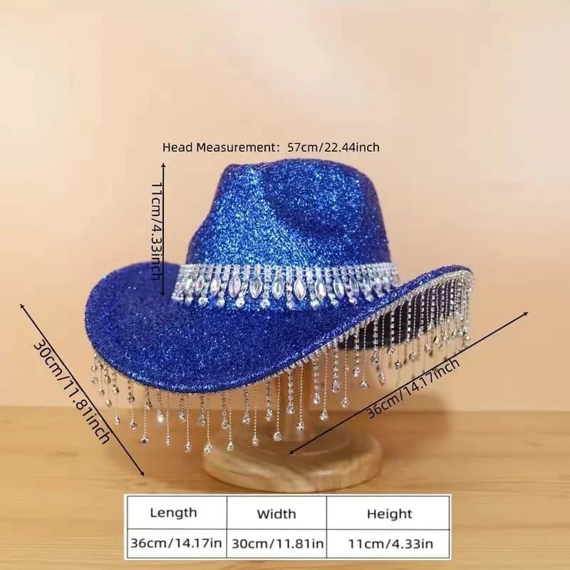 Chapeau Western Cirboy à larges bords pour hommes ou femmes, chapeau pour dames, gentleman, cow-girl