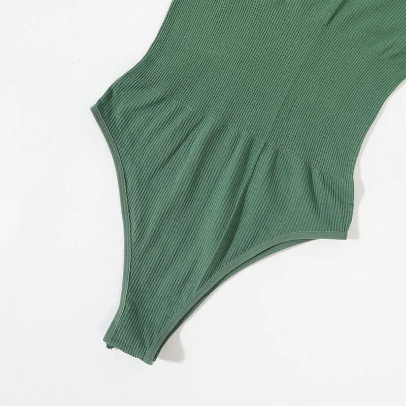 Body débardeur sans couture côtelé sans armatures pour femme, extensible, gainant, confortable pour 