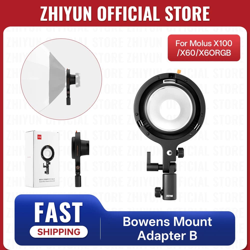ZHIYUN – adaptateur de montage Bowens officiel B ZY Mount-B EX1H05, accessoires pour lumière de phot