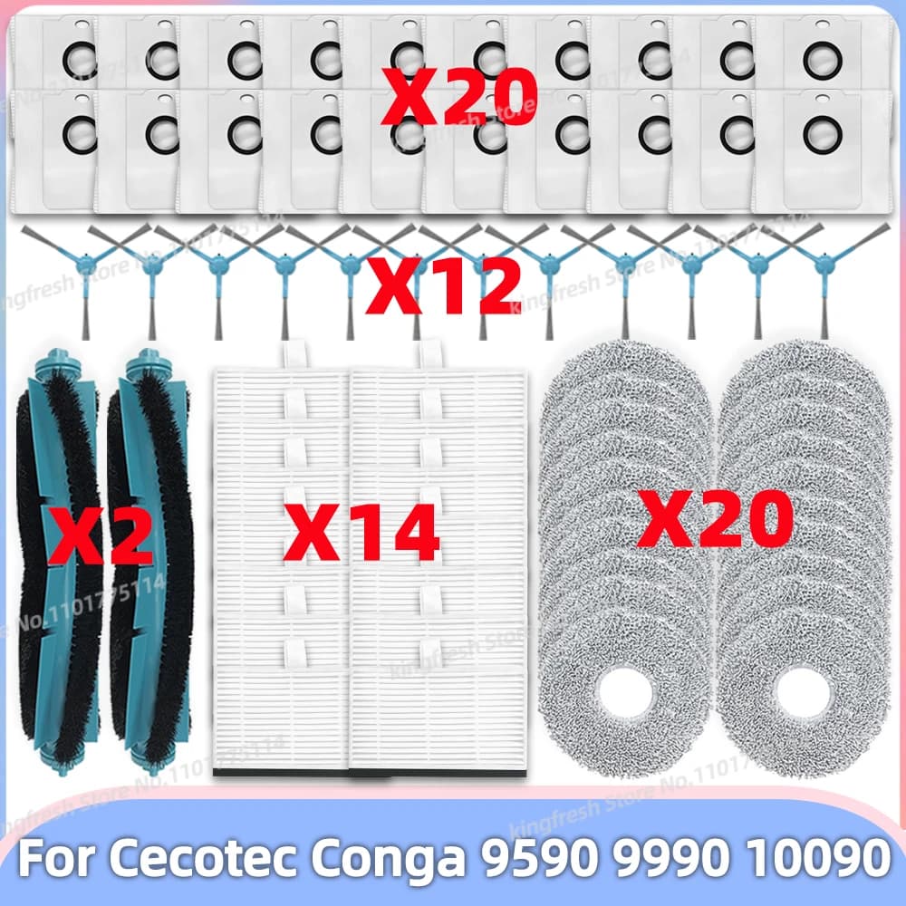 Convient pour Cecotec Conga 9590 9990 10090 AI Spin Revolution Ultra Power pièces pour la maison rou
