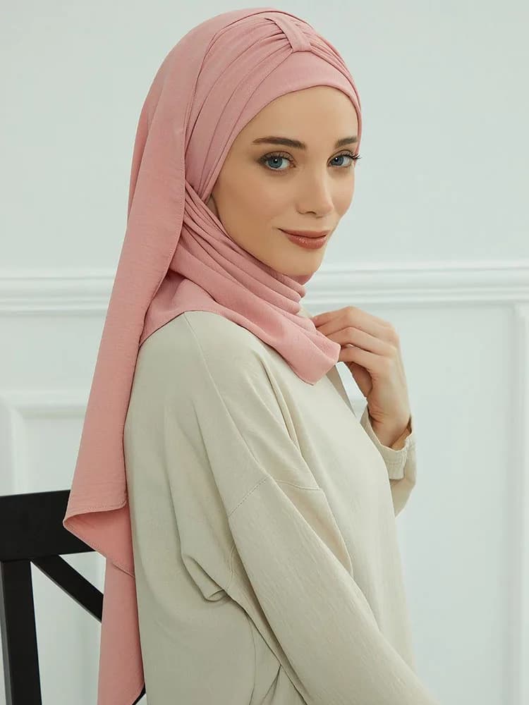 Grand chapeau musulman uni, casquettes Hijab intérieures, couvre-chef pour Ramadan, pré-conception