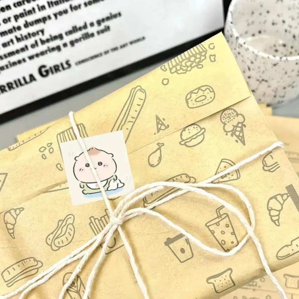 500 pièces d'autocollants antiques en rouleau de bébé Chiikawa, autocollants décoratifs personnalisé