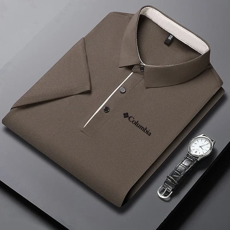Polo imprimé de luxe pour homme, haut de gamme, décontracté et confortable, idéal pour le golf, coll