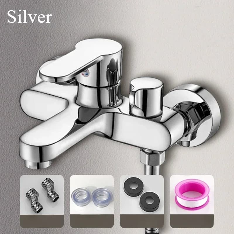 Robinet de douche thermostatique 3 voies avec inverseur |   Ensemble de robinetterie de douche mural