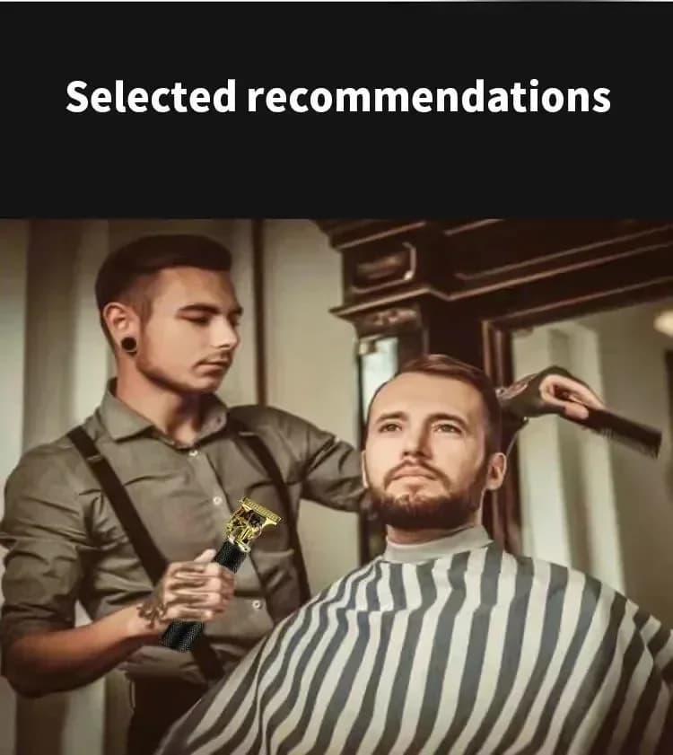Tondeuse à cheveux électrique T9 à chargement rapide USB, rasoir de barbier Vintage, tondeuse à chev