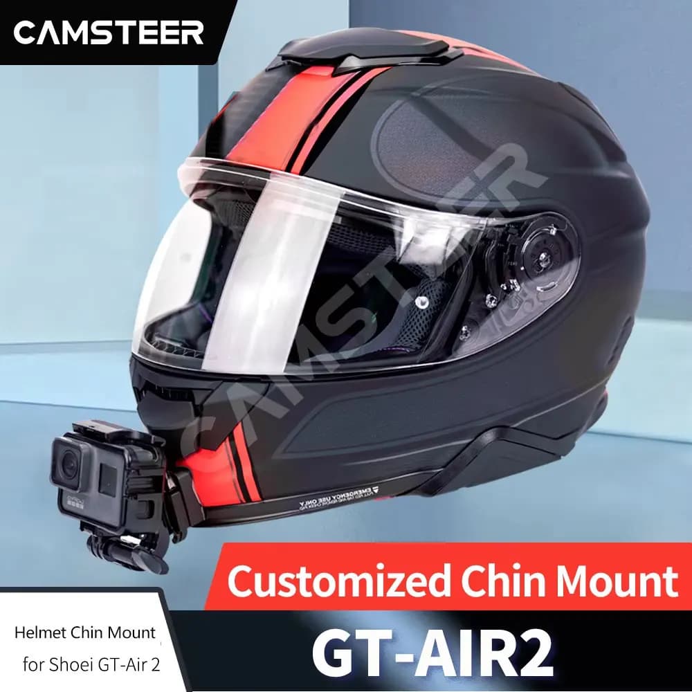 Pour SHOEI GT Air2 casque support de menton en aluminium personnalisé pour GoPro Hero 13 12 11 10 DJ