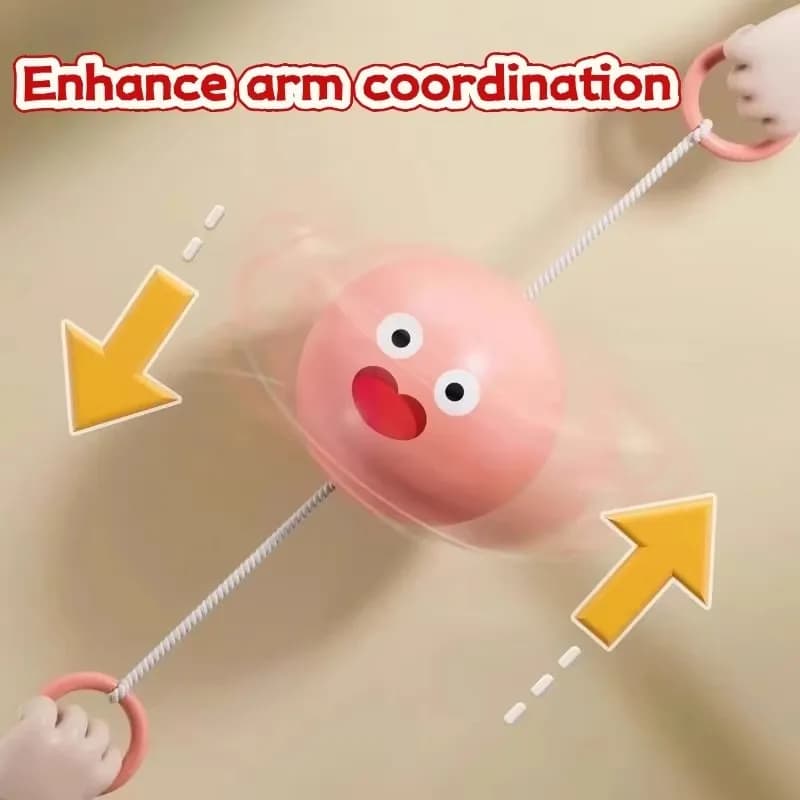 2 pièces, balle lumineuse à sifflet, jouet rotatif à roue à friction pour enfants, puzzle à tirer, j