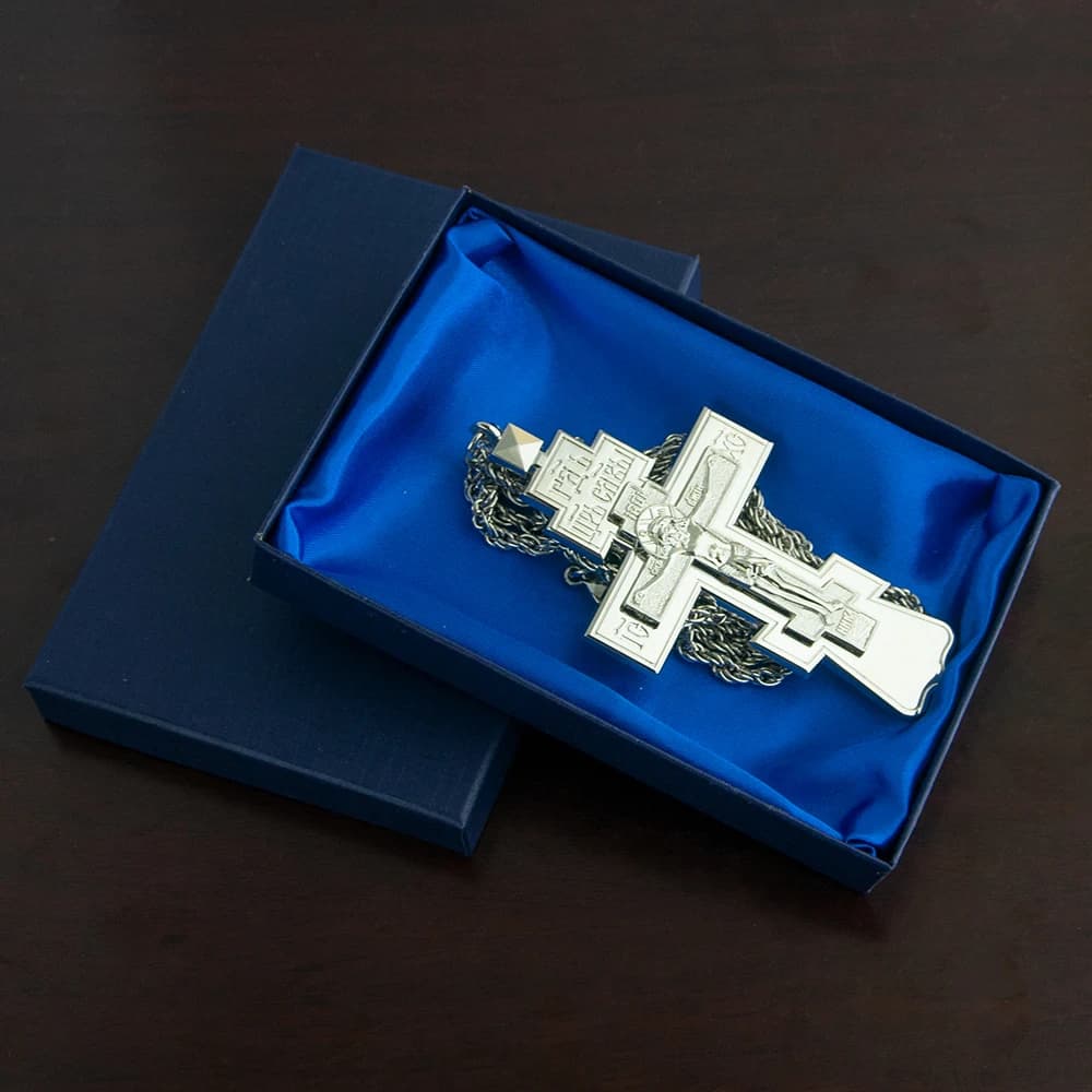 HTISOK – pendentif croix de jésus orthodoxe, pendentif de poitrine de pasteur d'église, fournitures 
