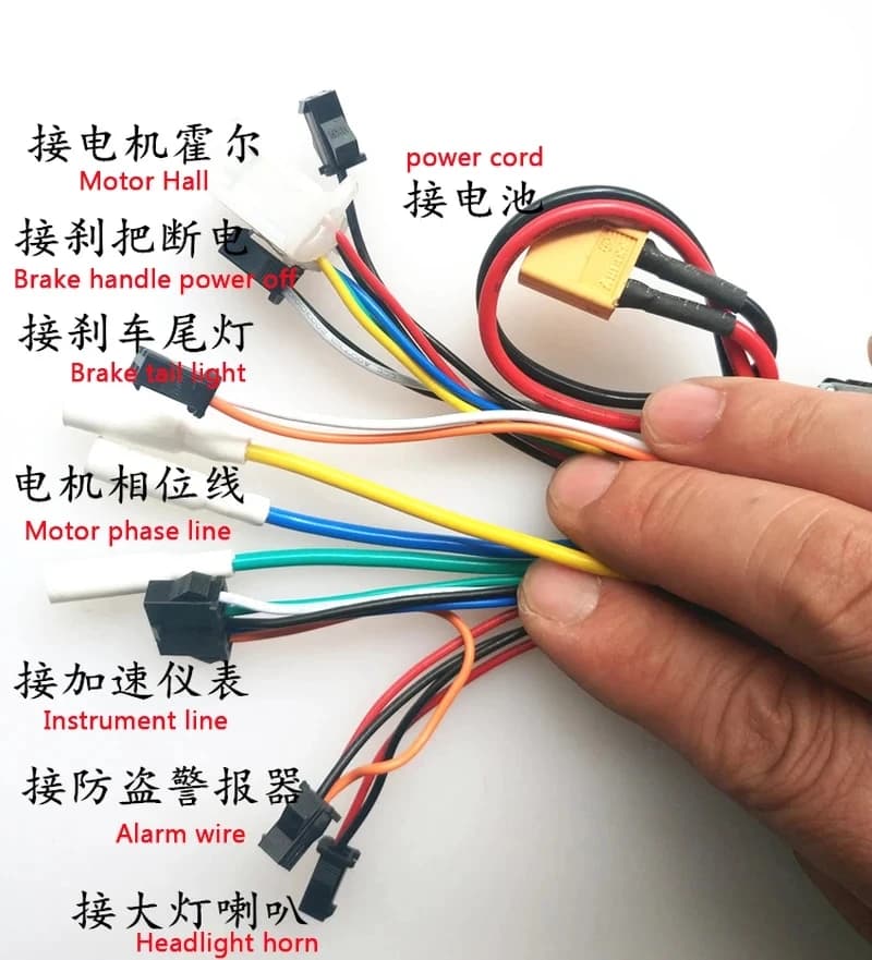 Contrôleur de moteur sans balais 36V 16A 48V 20A, écran LCD TF-100, compteur pour Modification de vé