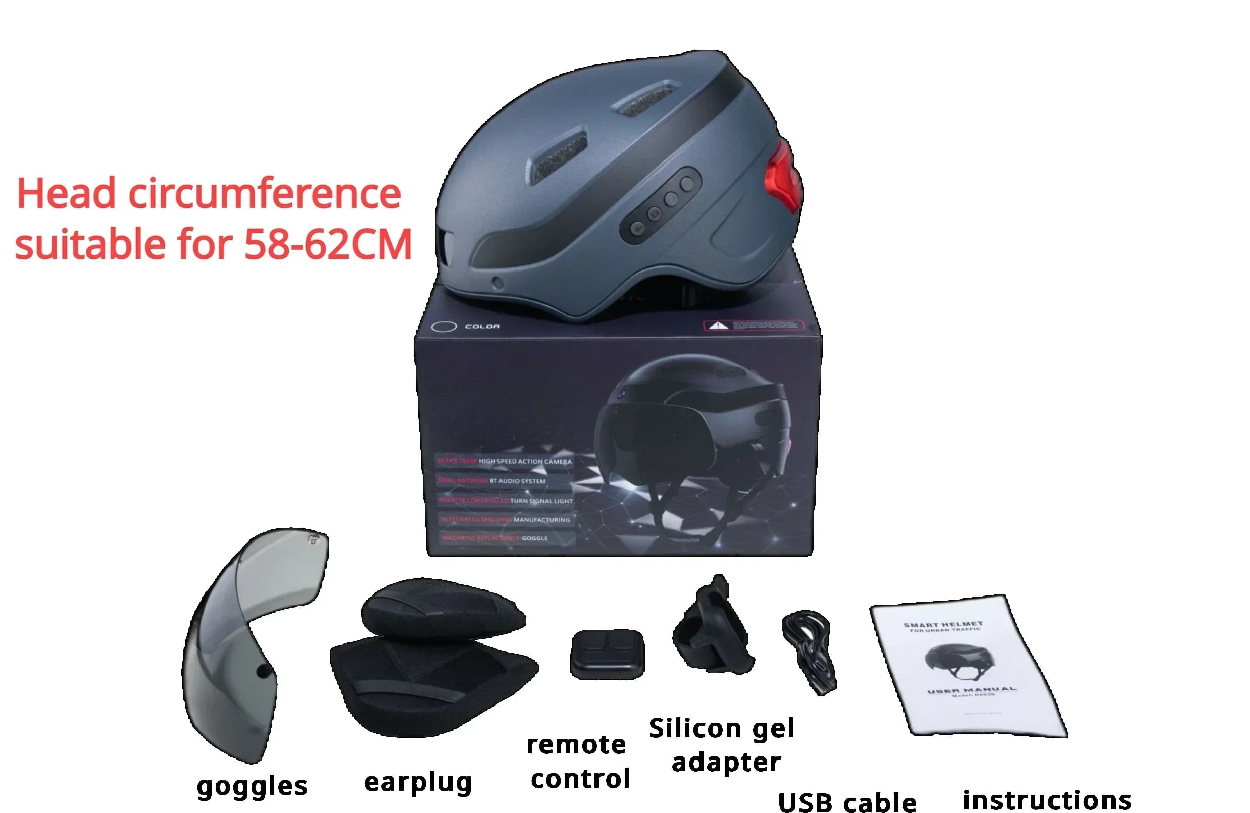 Caméra d'action pour casque, guidon de moto, sport sur route, caméra de sport Full HD, caméra de spo