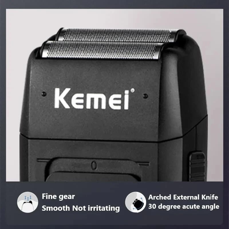1 jeu de lames de tondeuse pour Kemei Km-1102, pièces de rasoir électrique, filet remplaçable et Dur