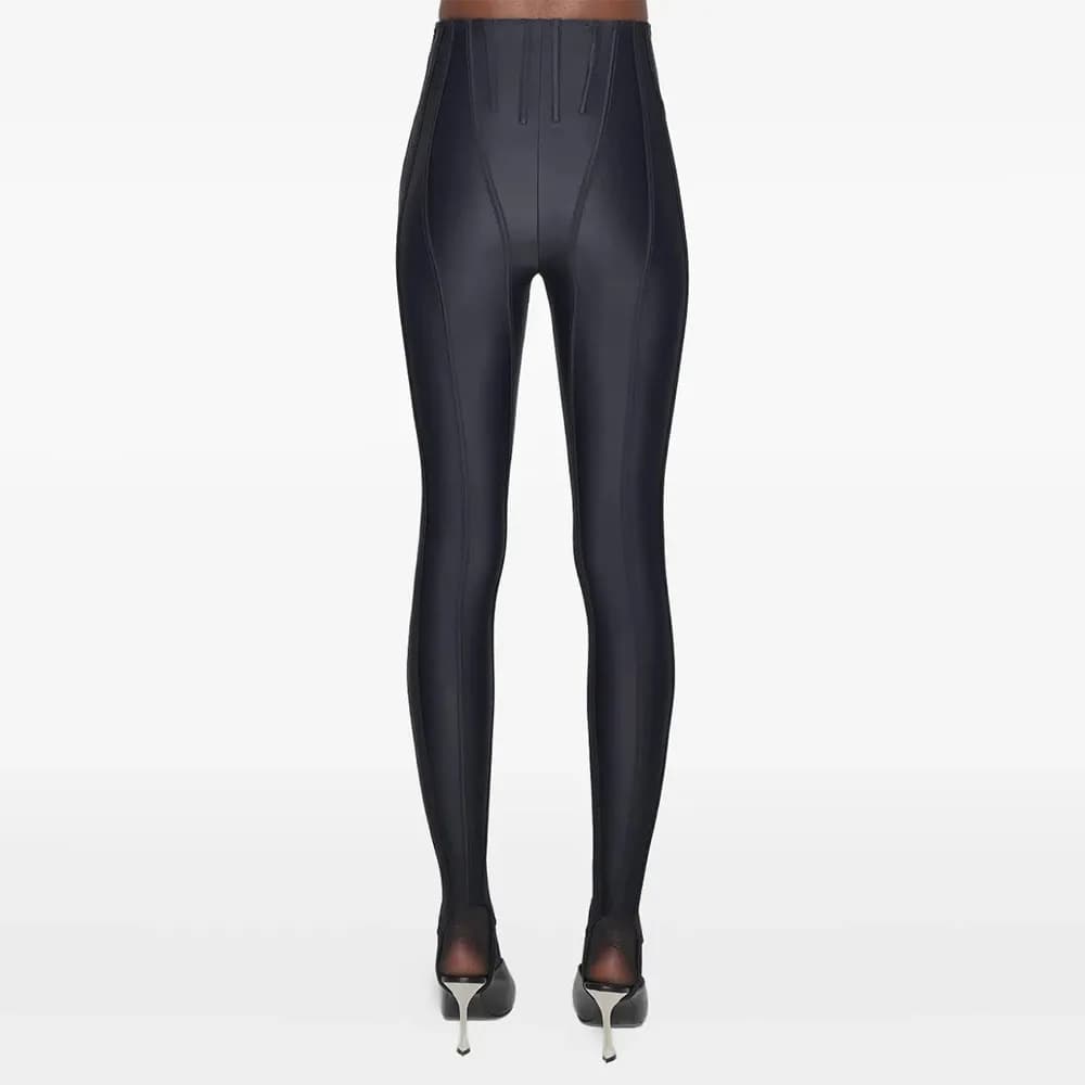 TWOTWINSTYLE solide épissé plis Chic pantalon femme taille haute minceur Streetwear minimaliste femm