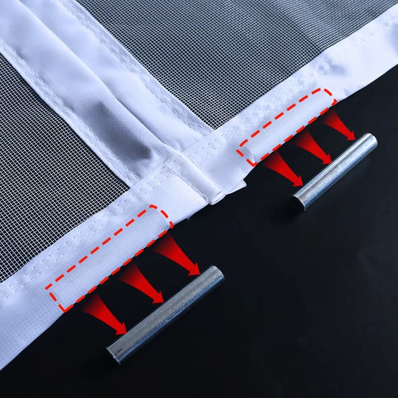 TYRESSING-Moustiquaire magnétique pour porte et fenêtre, taille personnalisée, maille violette, poig