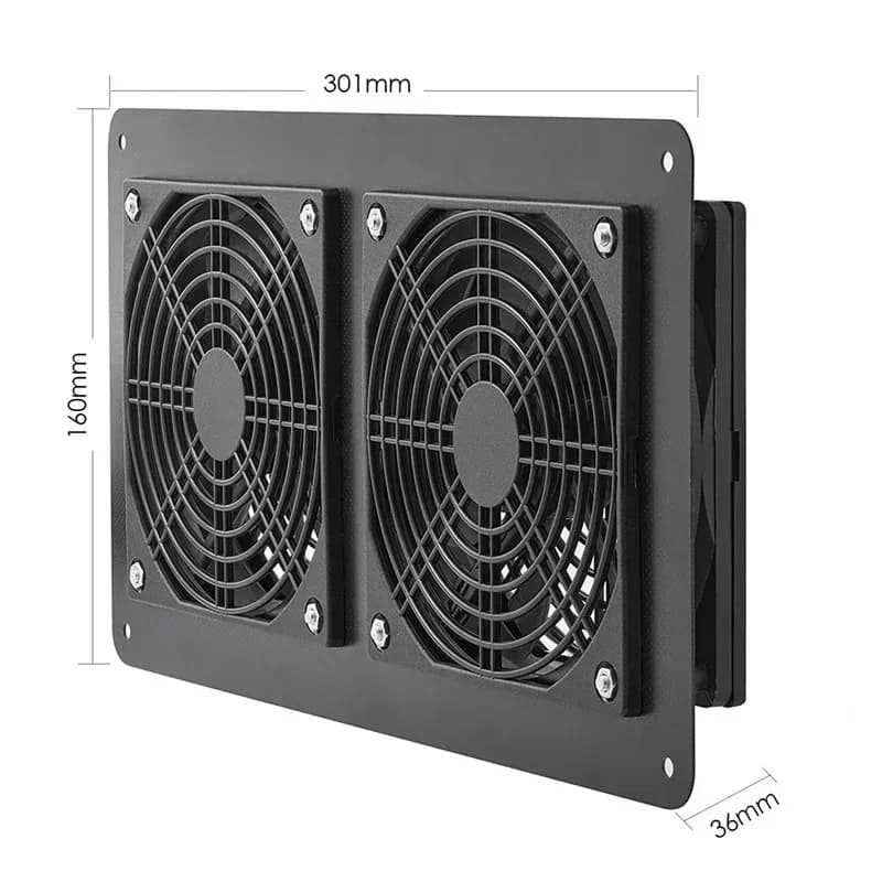 Ventilateur à panneau solaire extérieur pour entrepôt de chiens, température de refroidissement de l