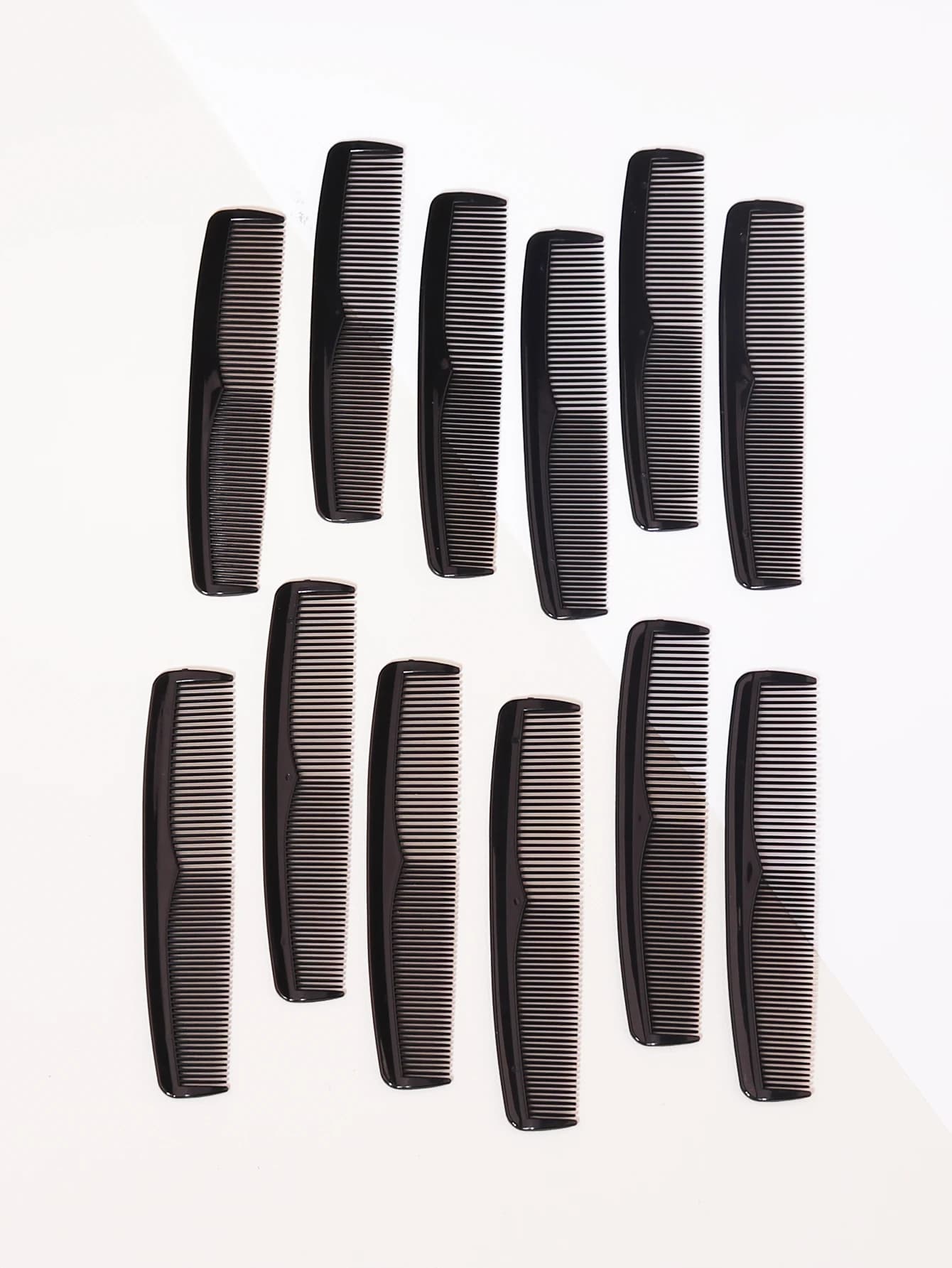 Peignes à cheveux à dents denses, antistatiques, portables, en plastique, double face, pour salon, o