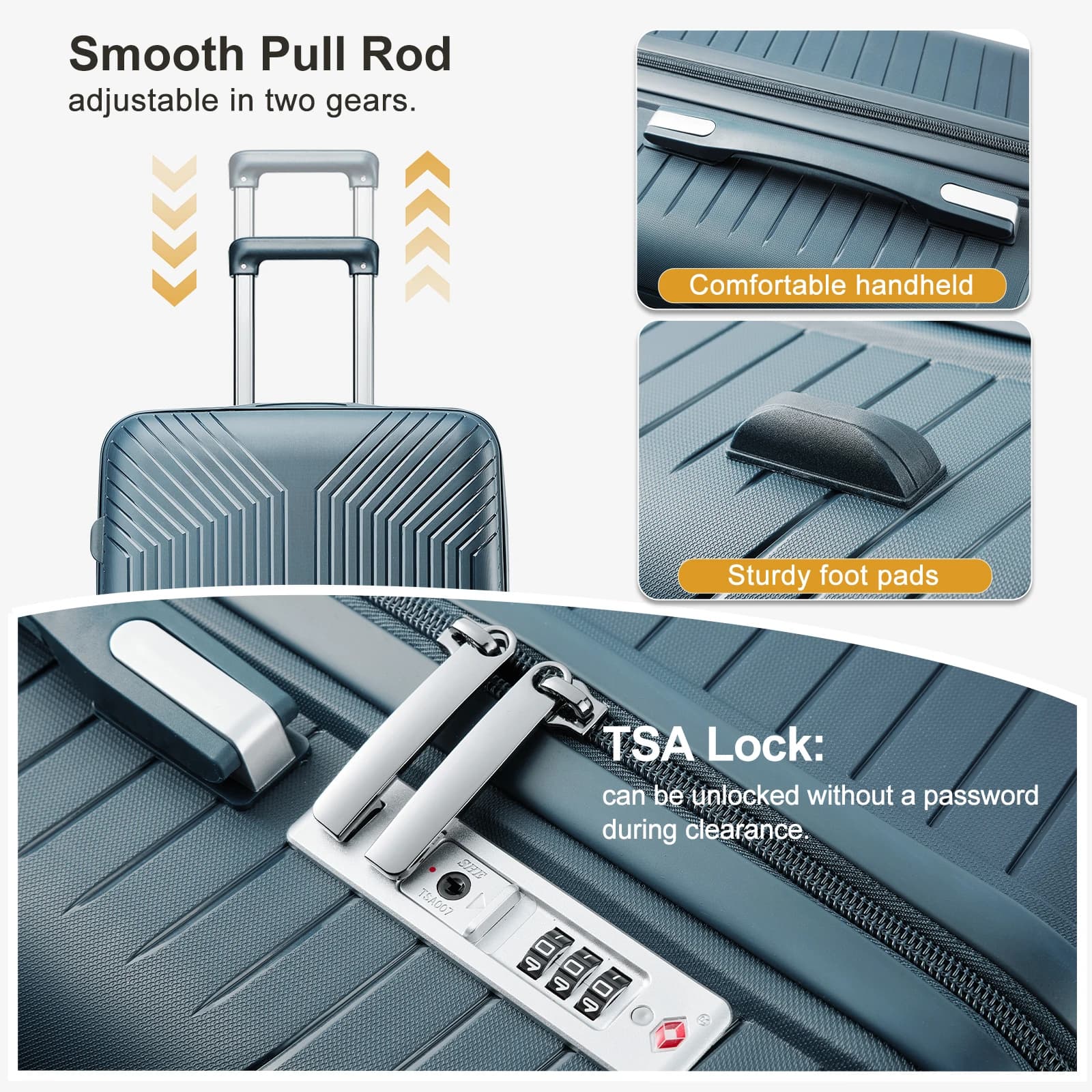 Valise de voyage 2024 nouvelle grande capacité bagages roulants Durable TSA valise cabine à main 20/
