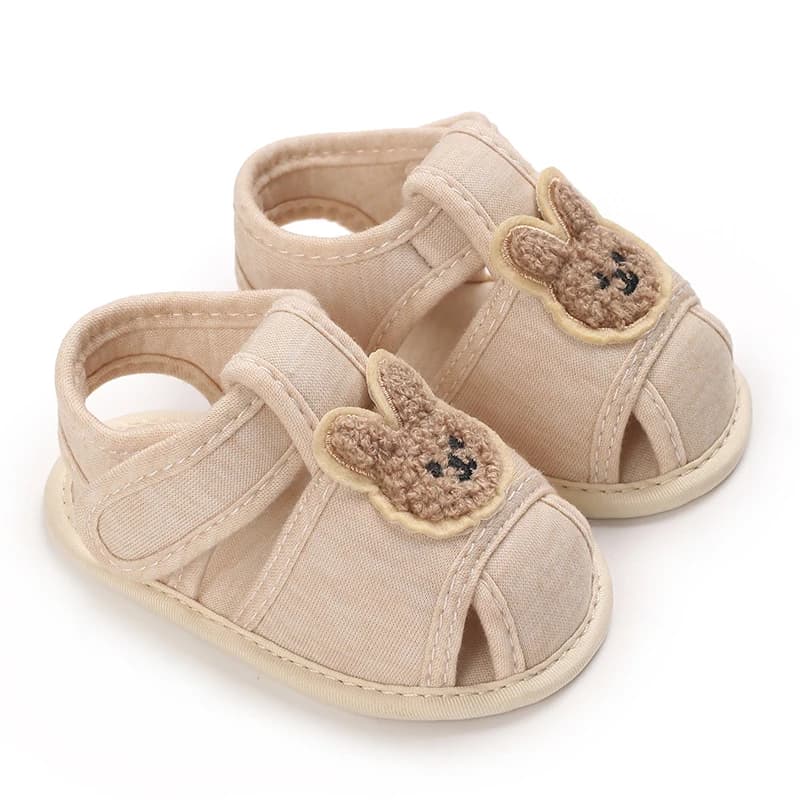 Baotou – sandales confortables à semelle souple, ours mignon, chaussures de premier pas Anti-coup de