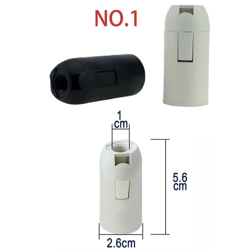 Douille de lampe LED E14 E27, support de puissance, convertisseur de douille électrique suspendue, a
