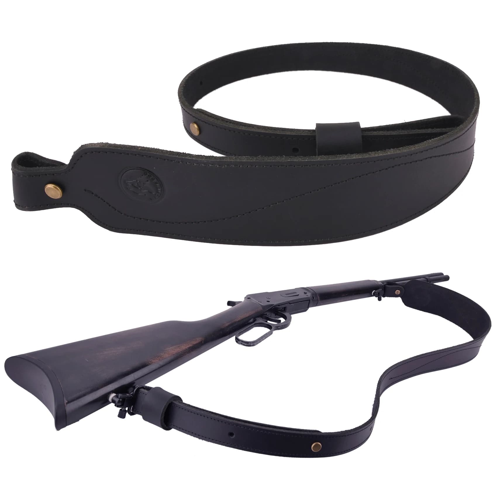 Sangle de fusil en cuir vintage réglable, odorde chasse, sangles initiées