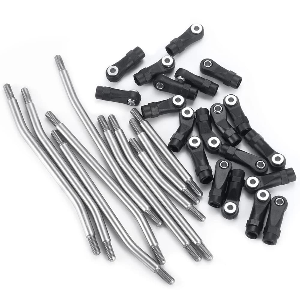 YEAHRUN – maillons métalliques de Suspension avec extrémité de tige en plastique, pour Axial SCX10 I