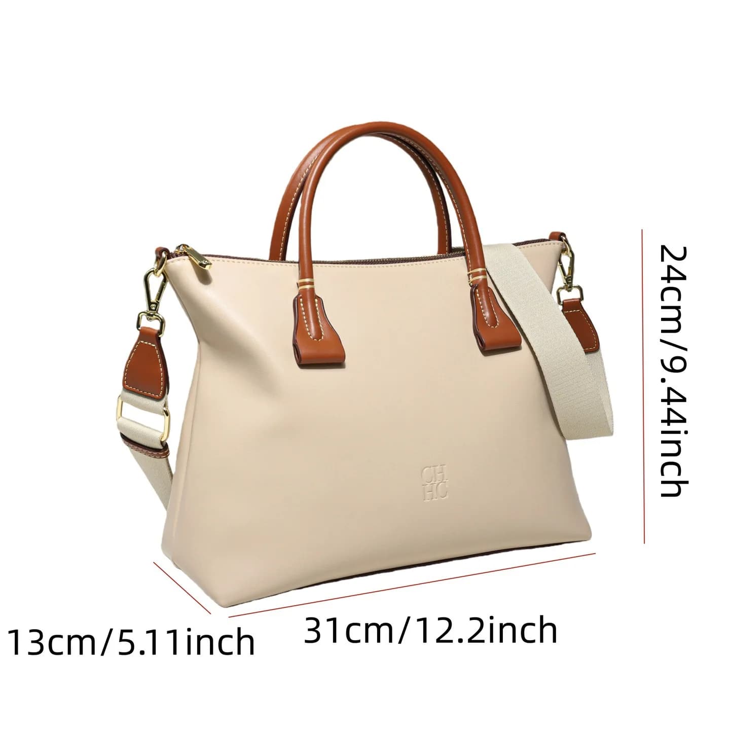 Nouveau Sac Bandoulière CH Commuter 2026, Sac à Main Simple et Tendance pour Femme, Sac Fourre-tout 