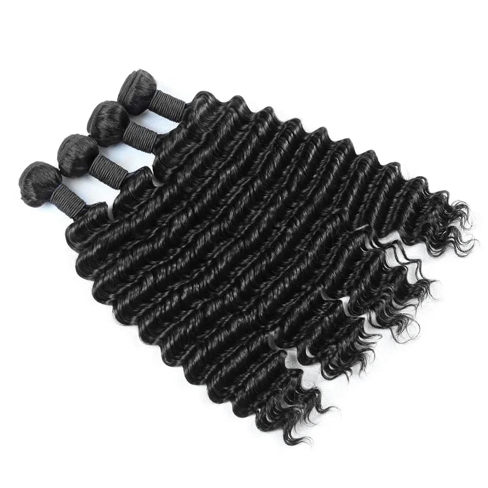 Extensions de cheveux naturels noirs de 40 pouces, 1/3/4 pièces, longues, en cheveux humains Remy br