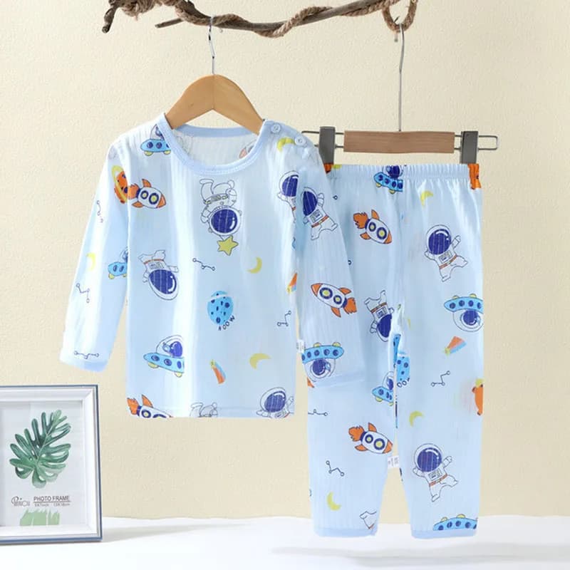 Ensemble pyjama en coton doux et respirant pour bébés enfants de 0 à 5 ans, ensemble de vêtements de