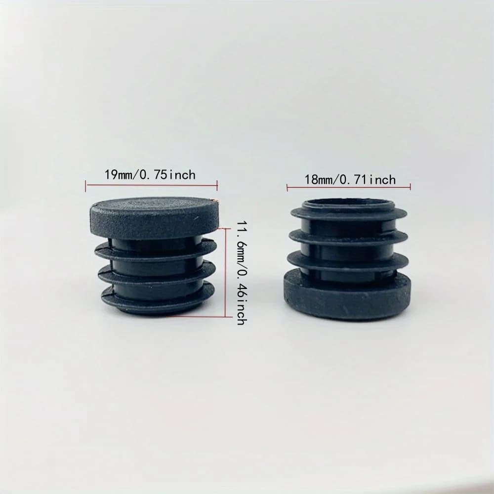Bouchons de trou en plastique ronds, inserts pour tubes métalliques, bouchons de quincaillerie, clôt