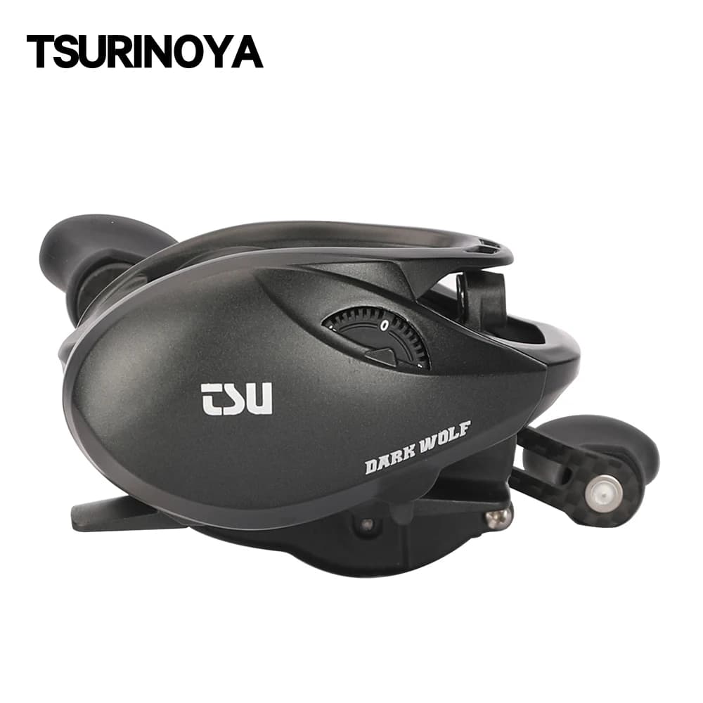 TSURINOYA – moulinet de pêche Baitcasting ultraléger 135g, 6.1g, Dark Wolf 50S 7.1:1, bobine peu pro