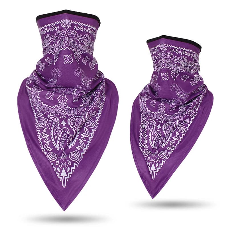 Masque bandana Paisley pour hommes et femmes, couvre-visage rond Triangle, écharpe tube de ski, pêch