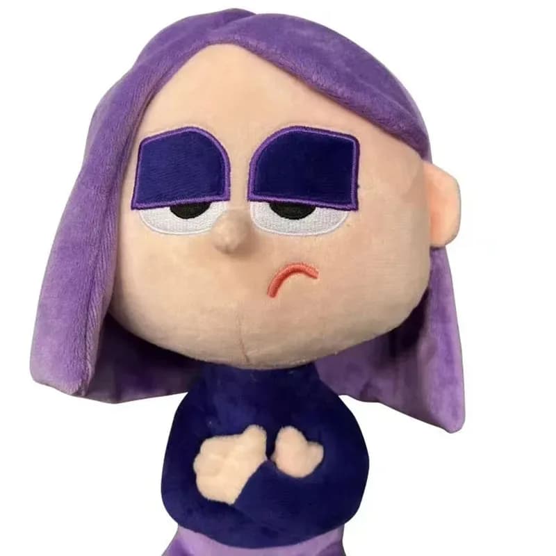 25 cm Duolingo violet fille dessin animé Animation mignon peluche fille jouets en peluche un cadeau 