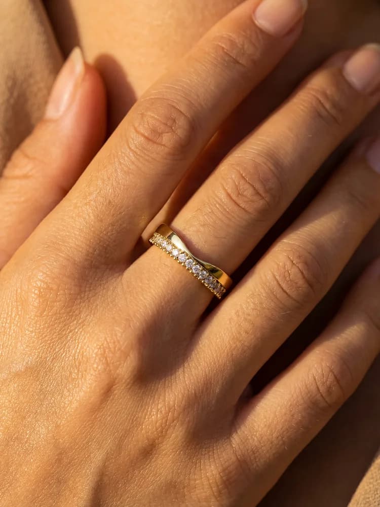 Bague minimaliste en argent Sterling 925 pour femmes, bague en Zircon avec sourire, fête d'anniversa